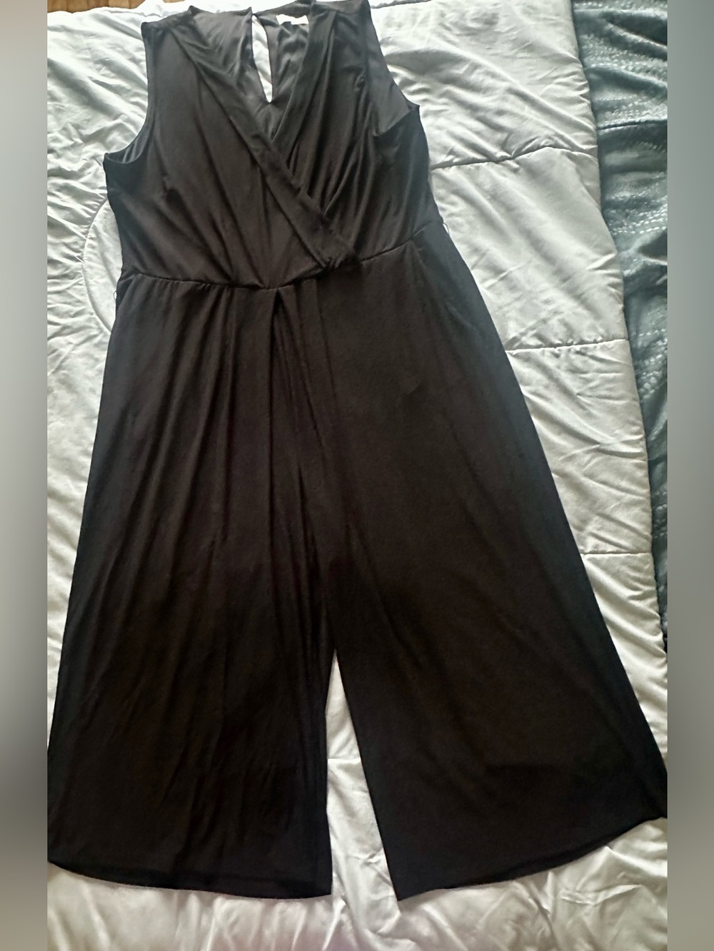 Laura Sleeveless Black Wide-Leg Jumpsuit
